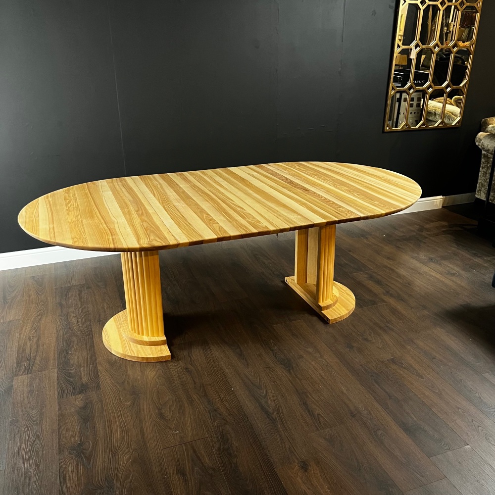 Clearance: Luna Ash Extending Dining Table W120-165 cm