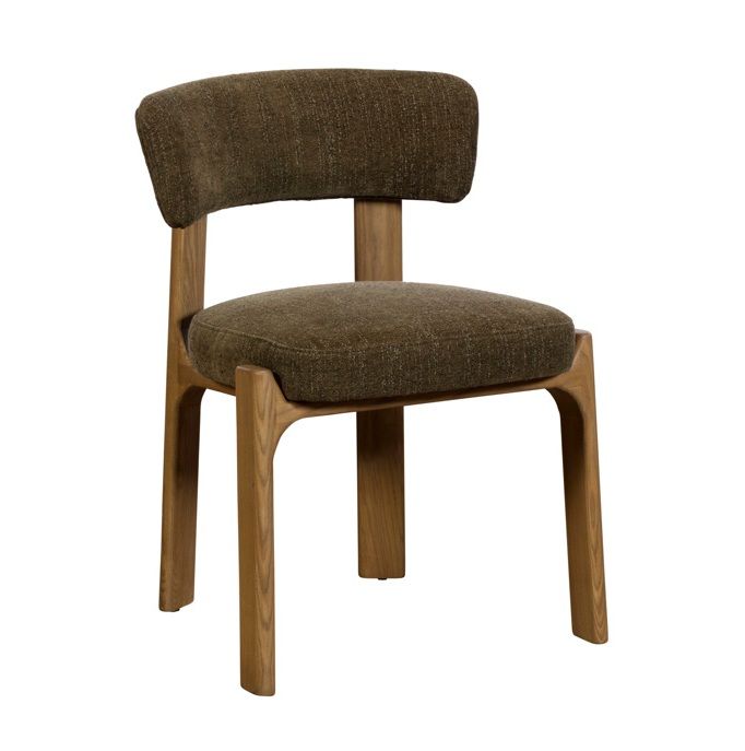 Wyatt Elenor Dining Chair Green Fabric