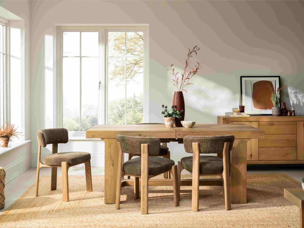Wyatt Elenor Dining Chair Green Fabric