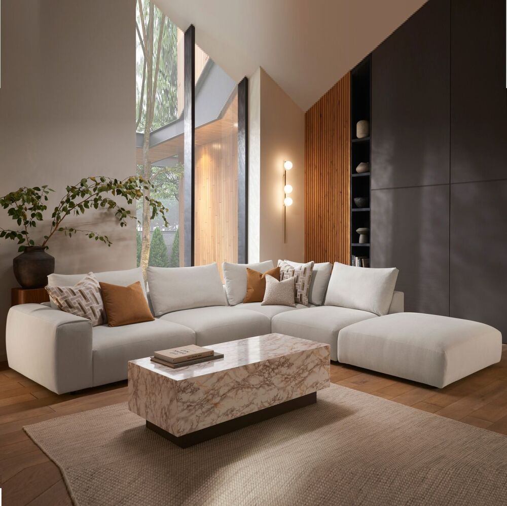 Onix RHF/LHF Corner Sofa With Large Stool
