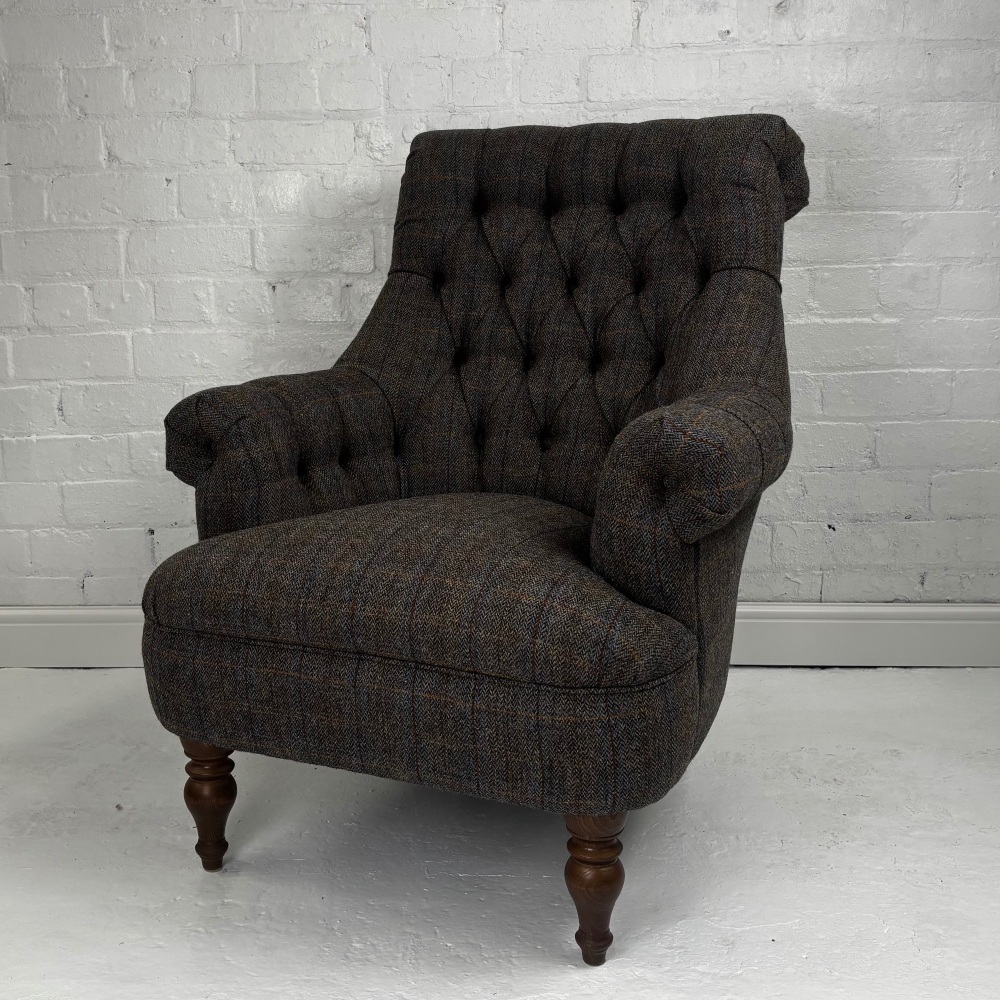 Clearance: Wood Brothers Pickering Harris Tweed Chair