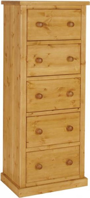 Tuscany Chest Wellington 5 Drawer Jumper Wax Finish