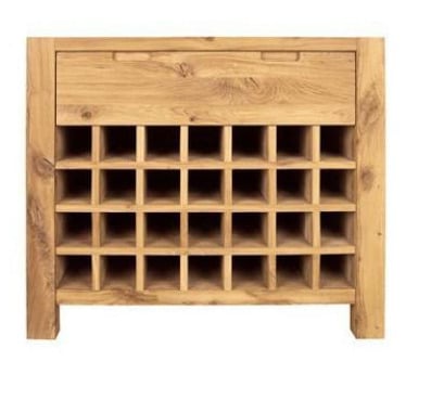 Driftwood Wine Rack 1 Drawer