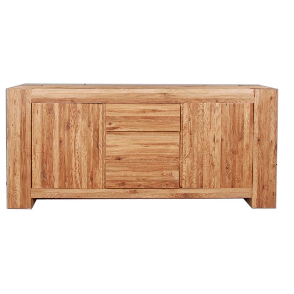 Loft Sideboard Large Solid European Oak Oil Finish