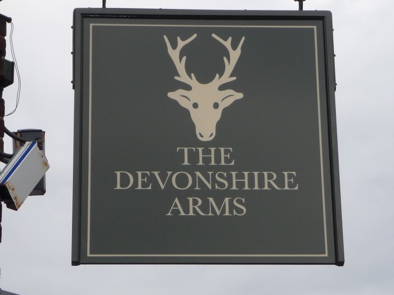 swing sign devonshire arms