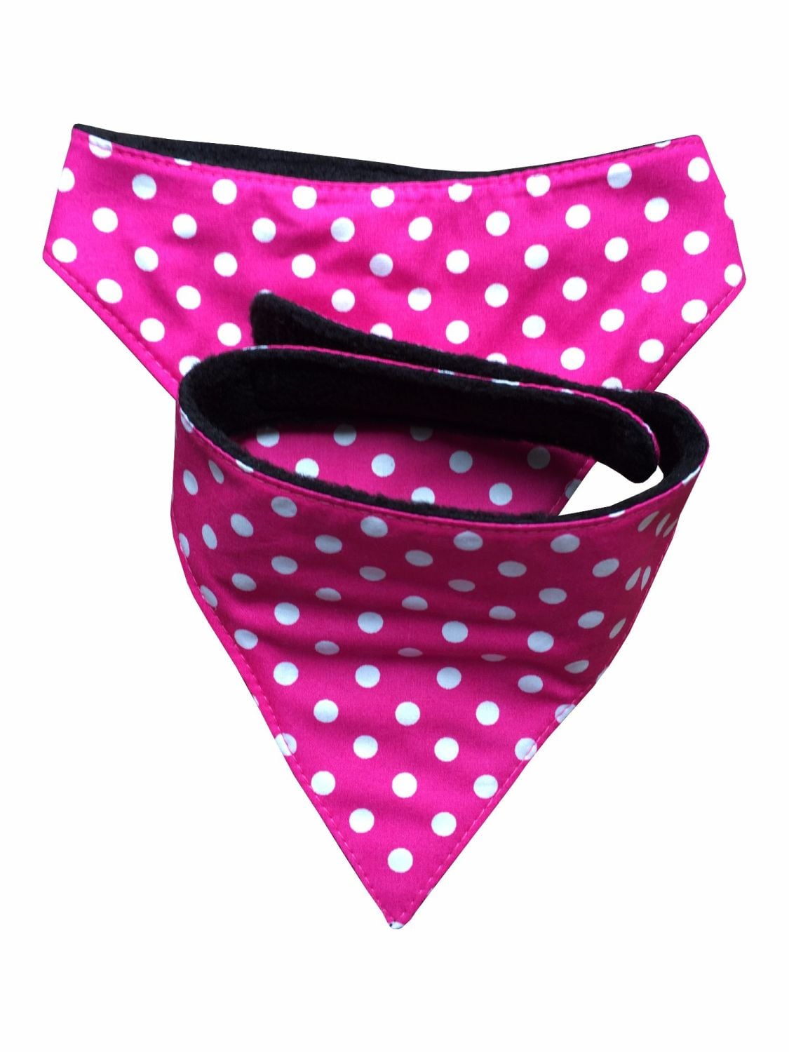Pink Polka Dot Dog Bandana