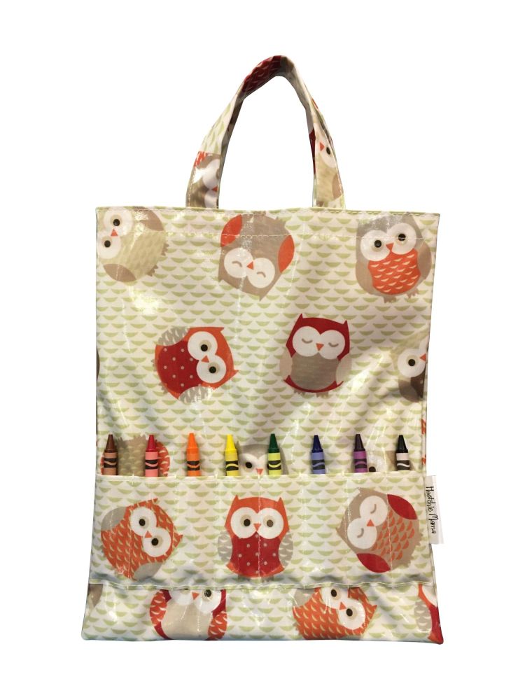 Brown Owls Crayon Bag