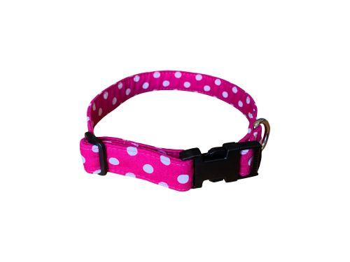 Pink Spot Dog Collar