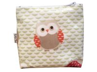Brown Owl Mini Makeup Bag