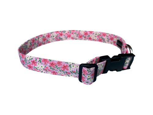 Pink Floral Dog Collar