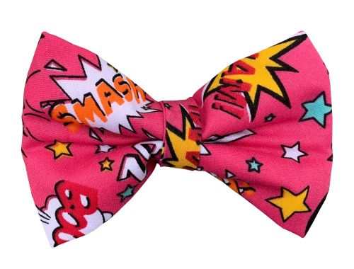 Pink Boom Bow Tie