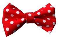 Red Dot Bow Tie
