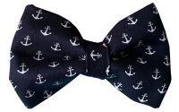 Blue Anchor Bow Tie
