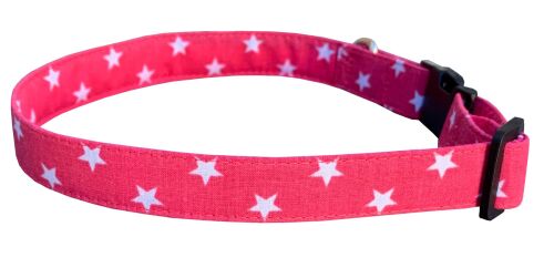 Raspberry Stars Dog Collar