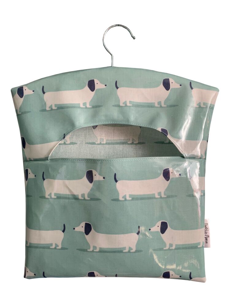 Hound Dog Teal Peg Bag