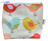 Scandi Birds Mini Makeup Bag