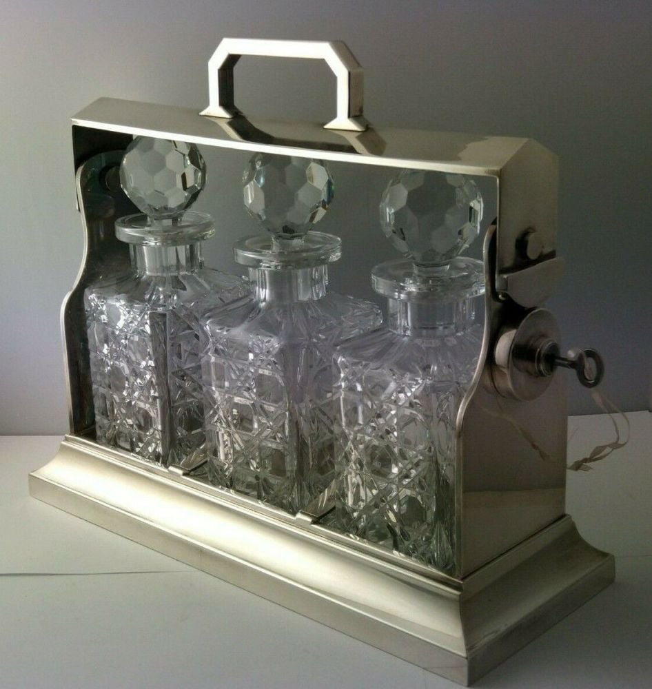 Edwardian Silver Plated Tantalus