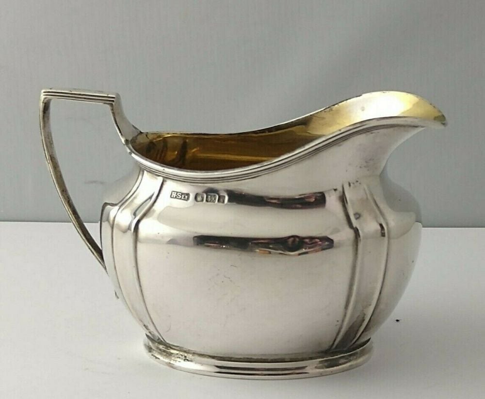 George V Silver Cream Jug -128g - Sheff. 1915