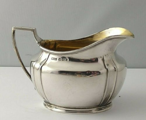 George V Silver Cream Jug -128g - Sheff. 1915