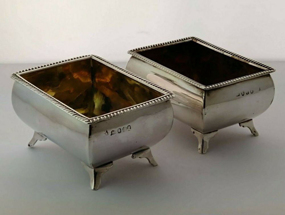 Pair Of George III Silver Salts - 164g - London 1804/09