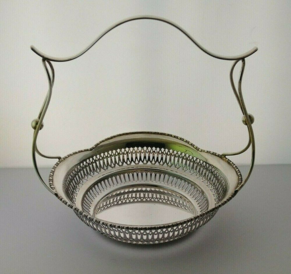 Mappin & Webb Silver Cake Basket - Sheff. 1905