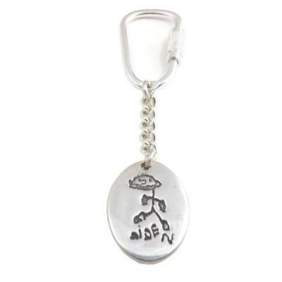 Doodle Art Charm Keyring From