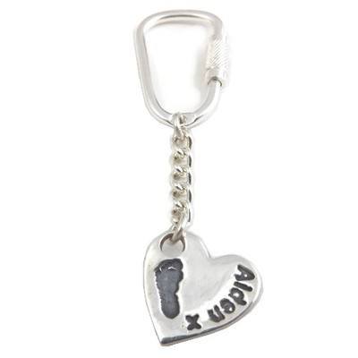 Hand or Footprint Keyring  From