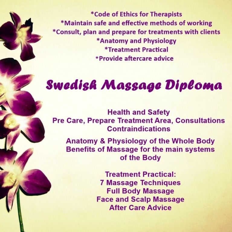 Accredited Swedish Massage Course Stockport