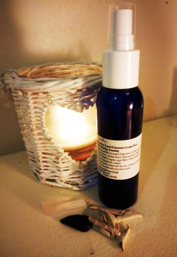 Handcrafted Smudge Room and Aura Spray for Cleansing, Grounding and Protect