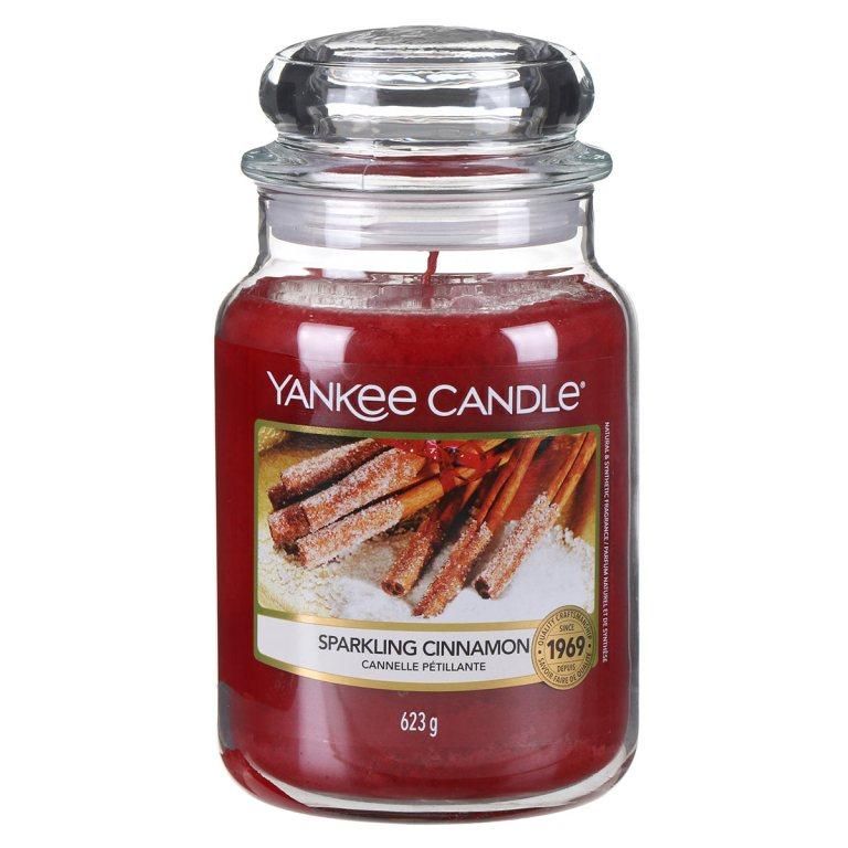 Sparkling Cinnamon large Yankee candle jar