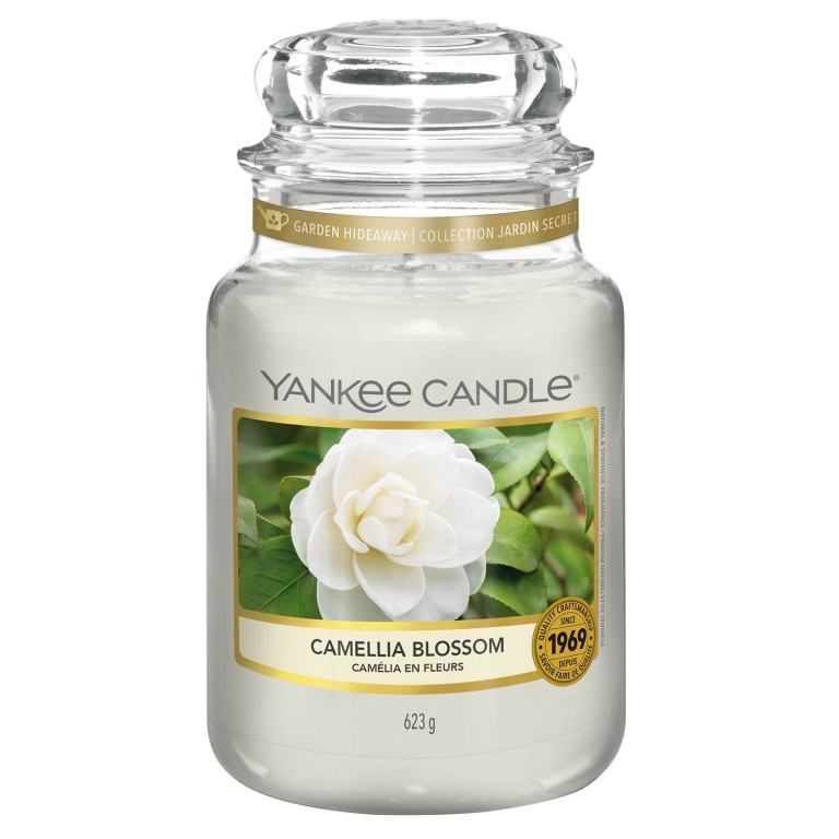 FLORAL - Camellia Blossom large Yankee candle jar