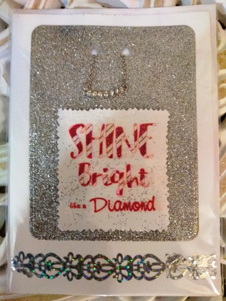 Shine Bright Jewellery Card