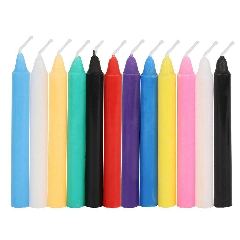 Box of 12 Mixed Colour Mini Candles for Magic!