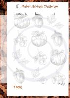 Print at Home: Wheel of the Year Mabon Autumn Equinox Money Savings Challenge (A6 size)
