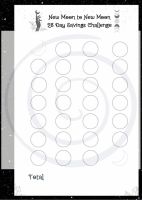 Print at Home: 28 Day Moon Magick Money Savings Challenge (A6 size)