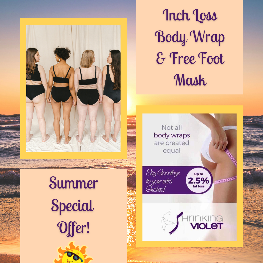 Shrinking Violet Inch Loss Body Wrap with FREE Foot Mask