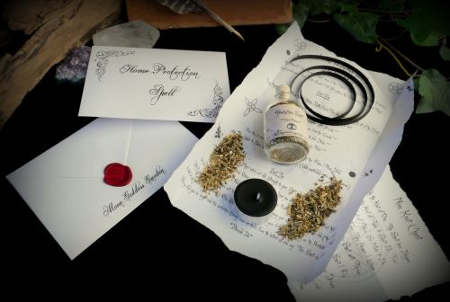 Home Protection Spell Kit Ritual Set with knot Magic