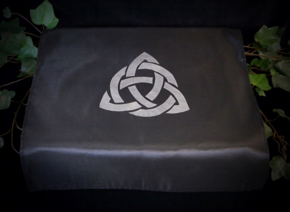 Black Altar Cloth with Triquetra Design
