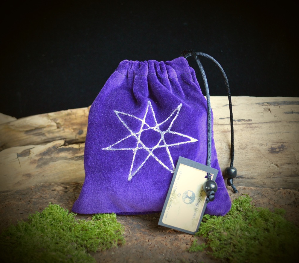 *Fairy Star* Velvet Rune Bag in Purple