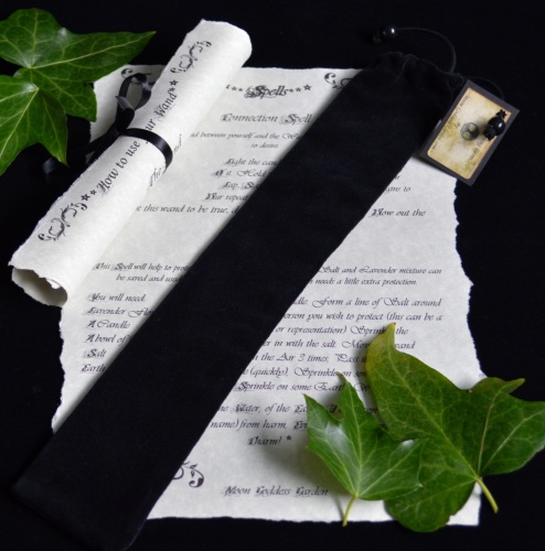 Black Velvet Wand Bag