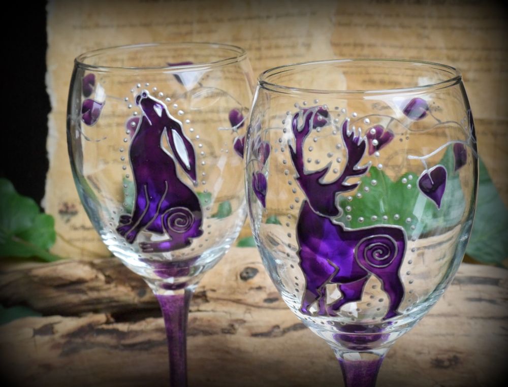 Chalices and Hand Painted Glass