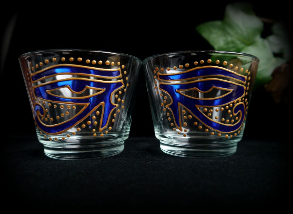 Witches Eye of Horus Candle Holders