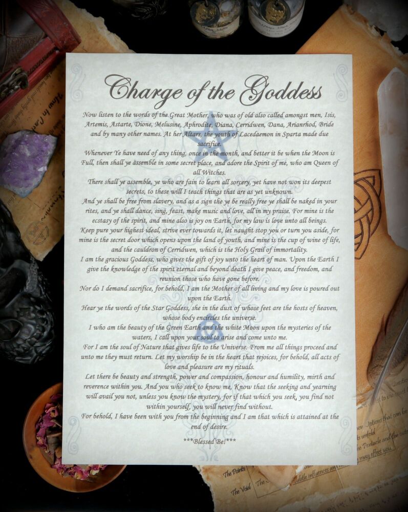 Charge of the Goddess Leaflet
