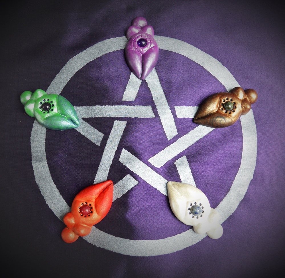 *Witches Elemental Clay Goddess set**