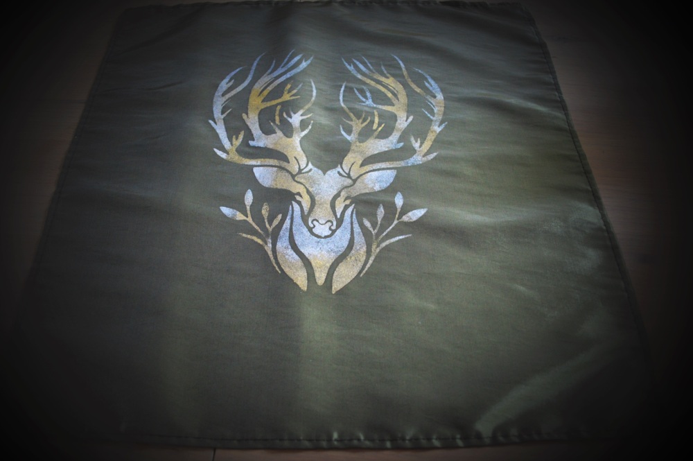 Green Altar Cloth with Stag