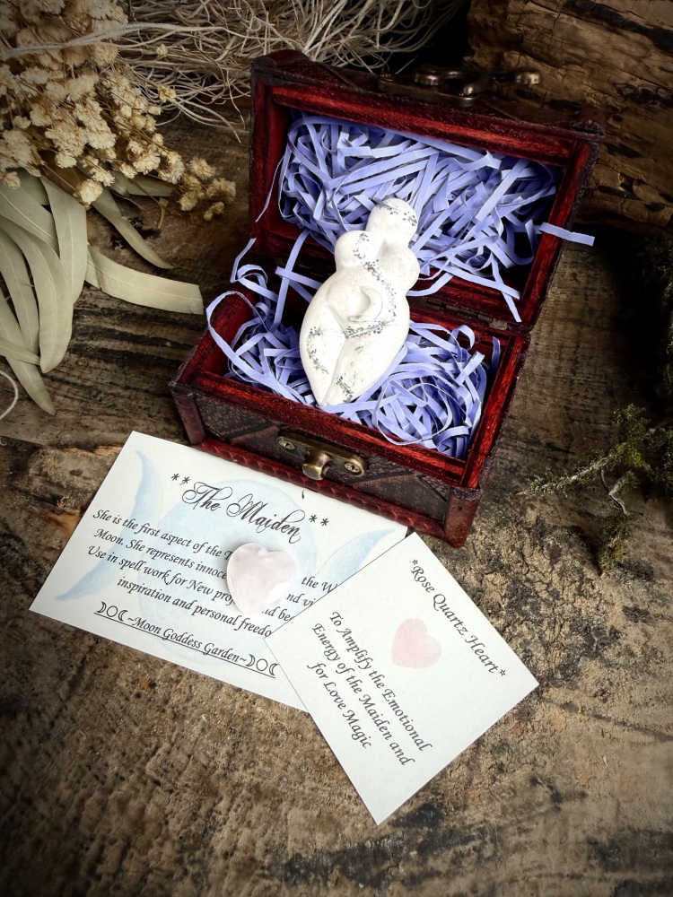 Maiden Goddess Rose Quartz Crystal