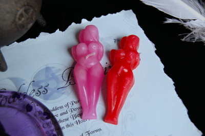 Goddess Spell Candles *Pink & Red*