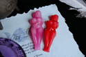 Two Goddess Spell Candles *Pink & Red*