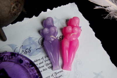 Goddess Spell Candles *Pink & Lilac*