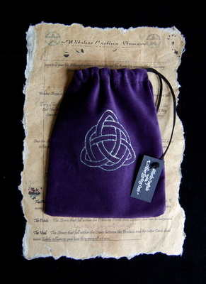 Tarot Bag with *Silver Triquetra design*
